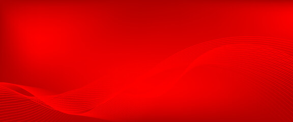 Vibrant red vector background with dynamic flowing lines and wave patterns, perfect for energetic, modern, or tech-themed designs.