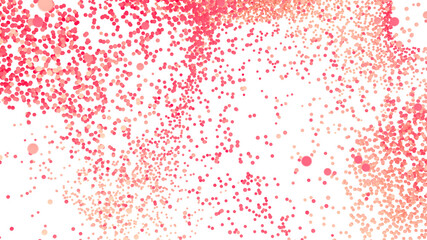 Abstract pink confetti on white. Perfect for celebrations, backgrounds, and festive designs.
