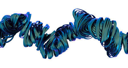 High-resolution image of a vibrant blue ribbon swirling in an abstract pattern. Perfect for backgrounds, designs, and more.