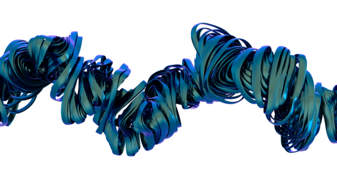 High-resolution image of a vibrant blue ribbon swirling in an abstract pattern. Perfect for backgrounds, designs, and more. - Powered by Adobe