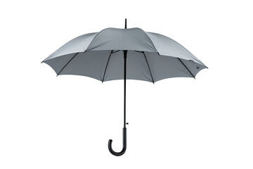 Gray umbrella, closed, dark background