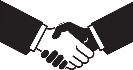 Handshake Vector Art, Handshake Silhouette