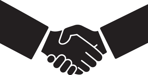 Handshake Vector Art, Handshake Silhouette