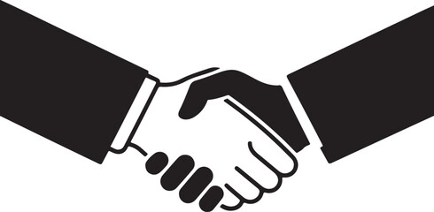 Handshake Vector Art, Handshake Silhouette
