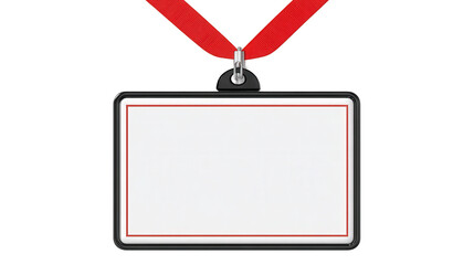 Customizable Name Badge background isolated on a Transparent background, PNG file.