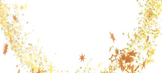 Sparkling gold stars on white, perfect for holidays or celebrations. Download now!