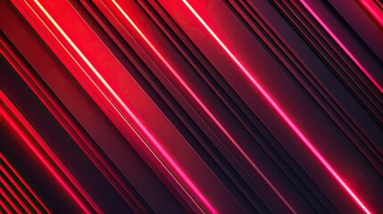 Fototapeta premium Abstract image featuring diagonal lines in vibrant red and purple hues.