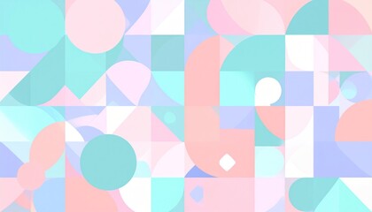 Pastel geometric shapes