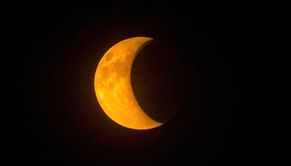 Obraz premium Partial lunar eclipse (1)