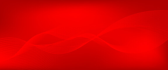 Vibrant red vector background with dynamic flowing lines and wave patterns, perfect for energetic, modern, or tech-themed designs.