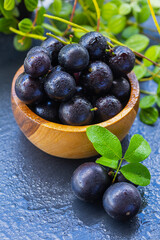 Exotic and delicious fresh Jaboticaba fruits, a fruit of Amazonian origin