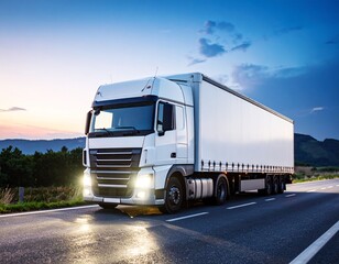 truck logistics mock up