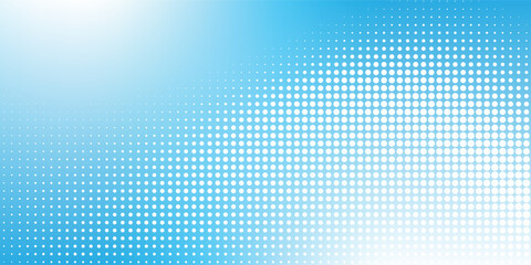 Colorful abstract background with white and blue color, halftone effect, dot pattern. Vector illustration. Eps 10