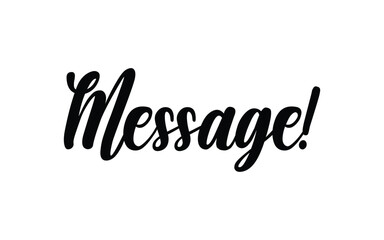 Message text black and write background 