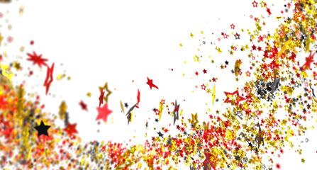 Festive background with red, gold, and black stars. Perfect for holidays, parties, and celebrations.