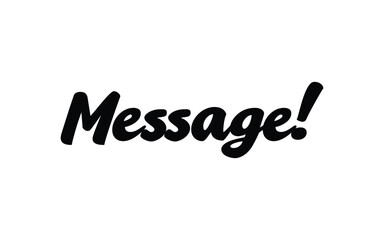 Message text black and write background 