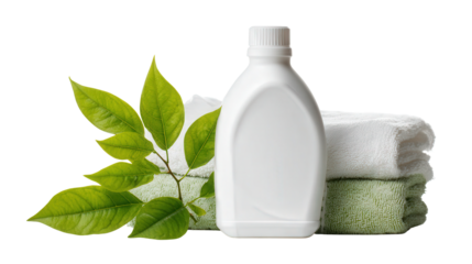 Eco-Friendly Laundry Detergent background isolated on a Transparent background, PNG file.