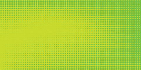Dots halftone yellow green color pattern gradient texture background. vector ilustration