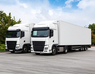 truck logistics mock up