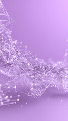 Abstract Purple Network Connections