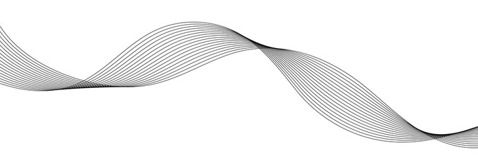 abstract background with black waves