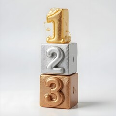 Brown beige wooden tower blocks first second third mathematical education