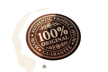 Stunning 100% original authentic product guarantee seal for premium brands