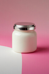 cosmetic cream in a jar