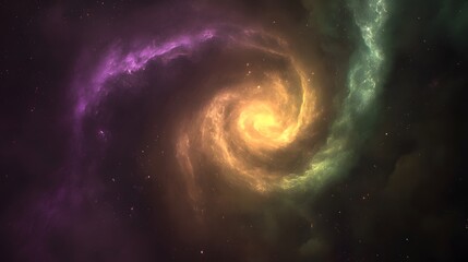 Obraz premium Cosmic Spiral Galaxy Nebula Swirling Space Stars