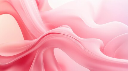 Fototapeta premium Abstract pastel pink flowing gradient with smooth shapes