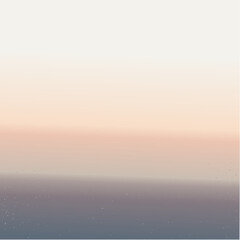 Fototapeta premium A minimalist abstract landscape featuring a soft pastel gradient sky over a calm, tranquil sea.