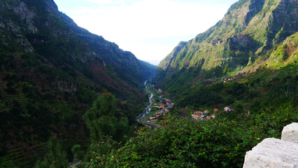 Naklejka premium Wonderful mountains in Madeira, Portugal.