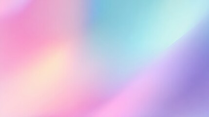 Soft pastel gradient background with smooth transitions of pink, baby blue, and light lavender, minimal abstract style, empty space for text
