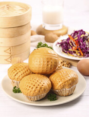 Discover Cantonese style popping brown sugar walnut buns perfect for morning tea or dim sum gatherings at any time of the day