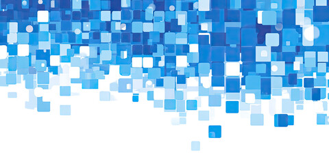 Fototapeta premium Abstract background of blue and white squares