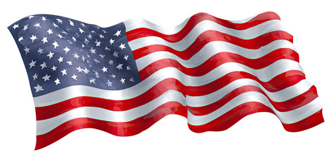 Waving American Flag