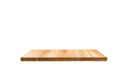 A rectangular, light-brown wooden surface against a black background.  It appears smooth and flat, like a countertop or cutting board