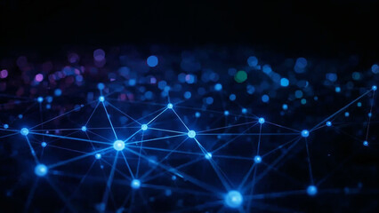 Neural flow network analytics innovation in an abstract futuristic setting with different streams.