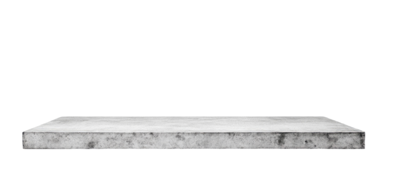 Empty gray concrete slab