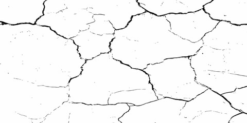 modern black and white scratch and cracks grunge texture dust and distressed wall pattern white background..

