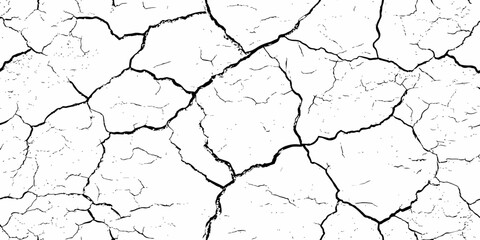 modern black and white scratch and cracks grunge texture dust and distressed wall pattern white background..

