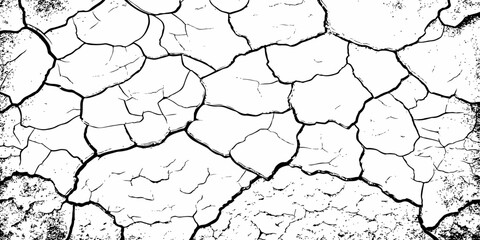 modern black and white scratch and cracks grunge texture dust and distressed wall pattern white background..

