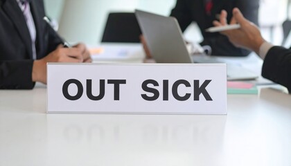 Business meeting, someone out sick