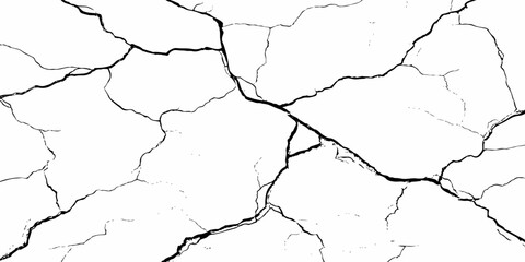 modern black and white scratch and cracks grunge texture dust and distressed wall pattern white background..

