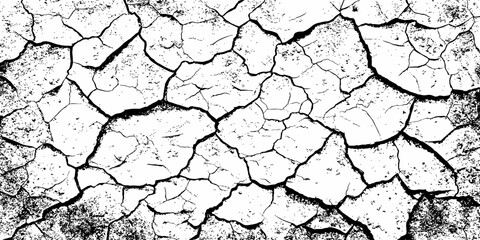 modern black and white scratch and cracks grunge texture dust and distressed wall pattern white background..

