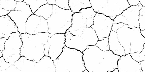modern black and white scratch and cracks grunge texture dust and distressed wall pattern white background..

