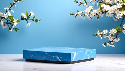 Minimalist Podium Background for Product Display – Modern 3D Stand on Neutral Backdrop