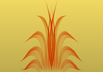 abstract vector illustration of wheat