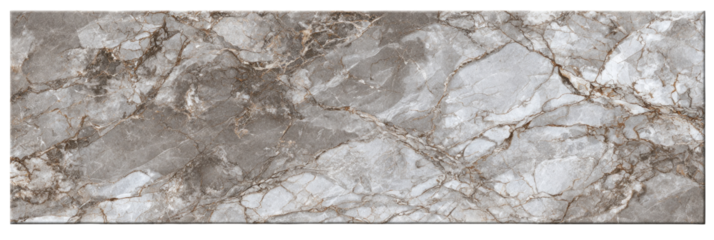 Gray and white marble-look tile