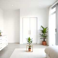Beautiful Room Decor with Dresser and Closet Setup